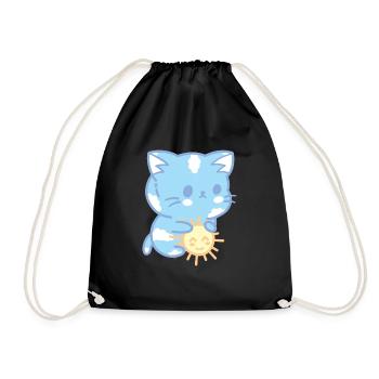 Chat du ciel - Sac de sport léger - noir - Devant