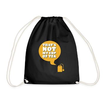 Pas ma tasse de thé - Sac de sport léger - noir - Devant