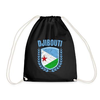 Djibouti - Sac de sport léger - noir - Devant