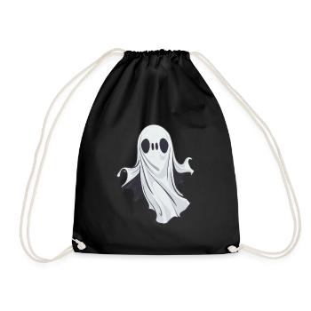 Halloween Ghost Ghost - Drawstring Bag - black - Front