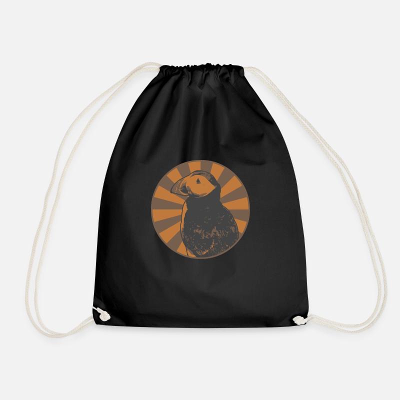 Puffin Zirkus Style - Turnbeutel - Schwarz