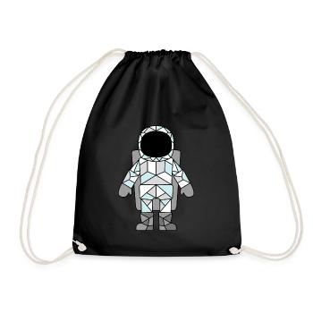 ASTRONAUT - Drawstring Bag - black - Front