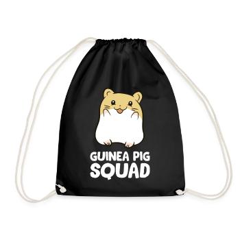 Guinea Pigs - Guinea Pig Squad - Drawstring Bag - black - Front