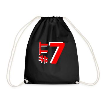 TT7-KARTON - Turnbeutel - Schwarz - Vorne