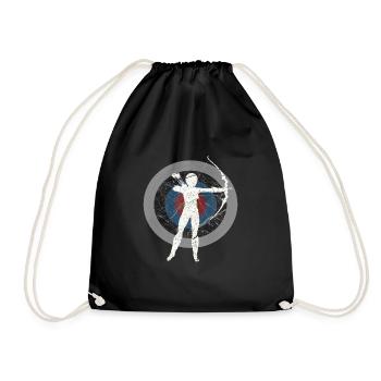 Archer Shooting Sports Sport Shooters Gift - Drawstring Bag - black - Front