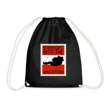Austria Flag Austria Austrian Flag AT - Drawstring Bag - black - Front
