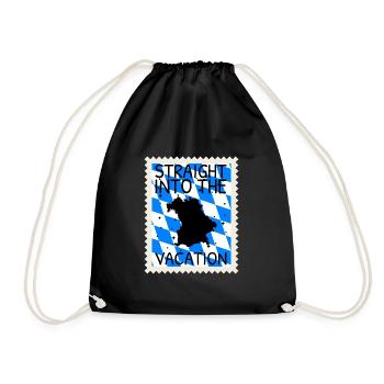 Bavaria Flag Used Look Bavarian Flag Vintage - Drawstring Bag - black - Front