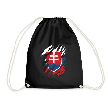 Slovaquie drapeau slovaque vintage drapeau slovaque - Sac de sport léger - noir - Devant