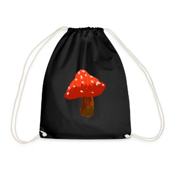 Cadeau pour cueilleur de champignons passionné - Sac de sport léger - noir - Devant
