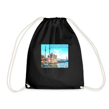 Istanbul Turkey Türkiye Turkey - Drawstring Bag - black - Front