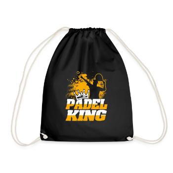 Padel Tennis Play Retro Man Padel Cadeau - Sac de sport léger - noir - Devant