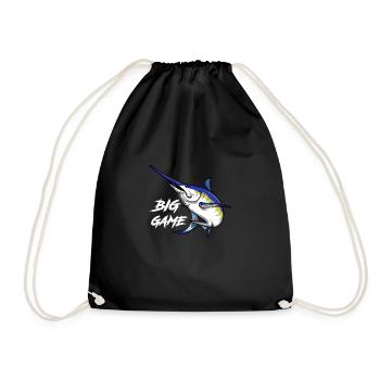 Big Game Fishing - Drawstring Bag - black - Front