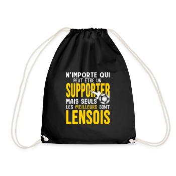 Lens football Supporter lensois - Sac de sport léger - noir - Devant