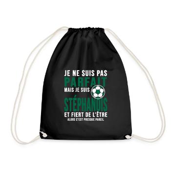Saint étienne club football Club verts Stéphanois - Sac de sport léger - noir - Devant