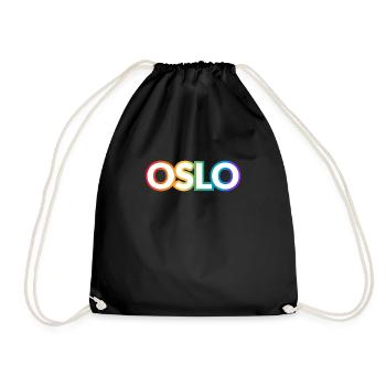 OSLO RAINBOW HAPPY PRIDE - Sac de sport léger - noir - Devant