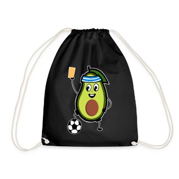 Avocado Referee - Drawstring Bag - black - Front