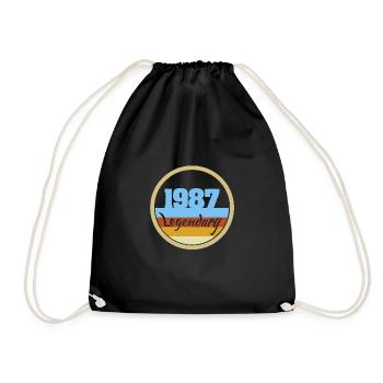 Legendary 1987 - Drawstring Bag - black - Front