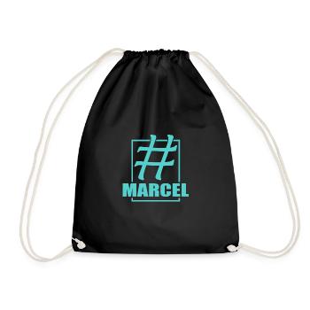 Social Marcel - Turnbeutel - Schwarz - Vorne