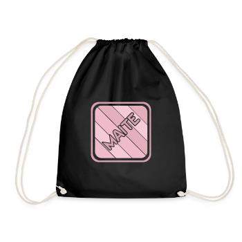 First name Maite - Drawstring Bag - black - Front