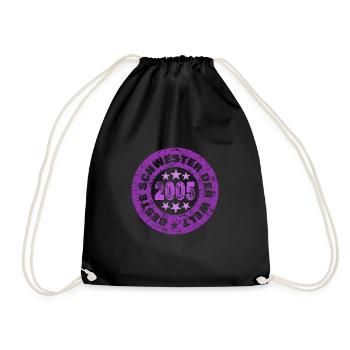 2005 - Drawstring Bag - black - Front