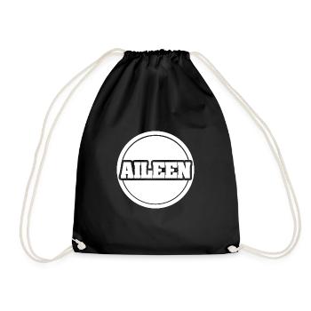 Prénom Aileen - Sac de sport léger - noir - Devant