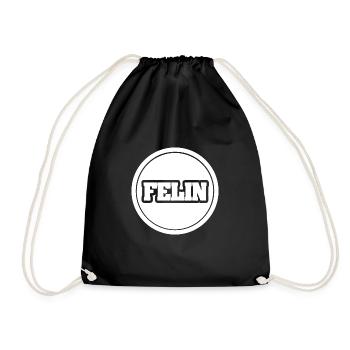 Geschenk für Felin - Turnbeutel - Schwarz - Vorne