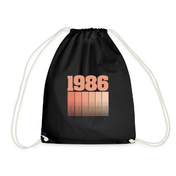 1986 - Drawstring Bag - black - Front