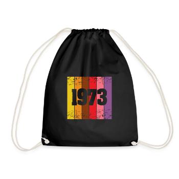 Year 1973 - Drawstring Bag - black - Front