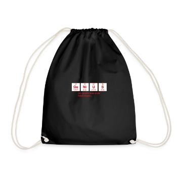 Blague de chimie GeNiUS - Sac de sport léger - noir - Devant