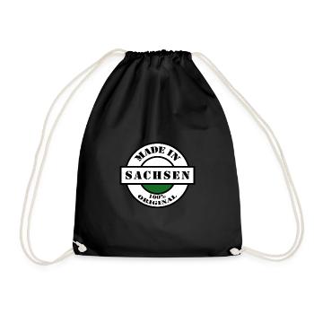 MADE IN SACHSEN Dresden Leipzig Naissance Cadeau - Sac de sport léger - noir - Devant