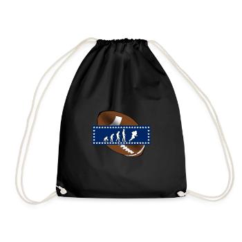 EVOLUTION AMERICAN FOOTBALL USA Gift - Drawstring Bag - black - Front