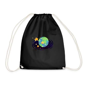 MyUniverse (Sticker) - Turnbeutel - Schwarz - Vorne
