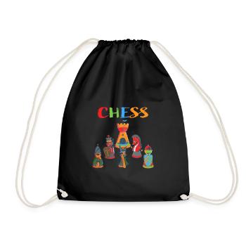 Échecs - Sac de sport léger - noir - Devant