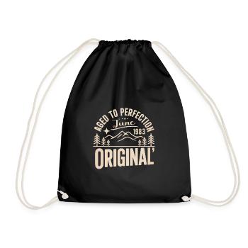 June 1983 – Legend of the Peaks and Mountains - Drawstring Bag - black - Front