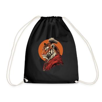 Moine Tigre - Sac de sport léger - noir - Devant