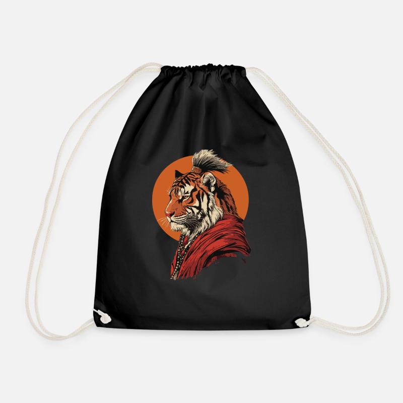 Tiger Mönch - Turnbeutel - Schwarz