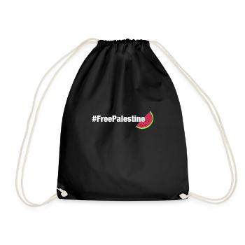Love Freedom - Drawstring Bag - black - Front