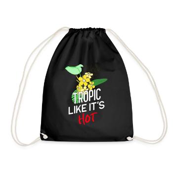 Tropic like it's hot! - Turnbeutel - Schwarz - Vorne