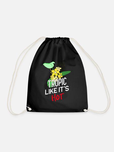Tropic like it's hot! - Turnbeutel - Schwarz