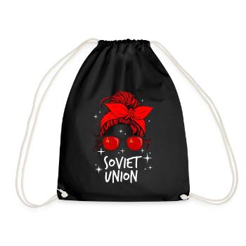 Sowjetunion - Turnbeutel - Schwarz - Vorne