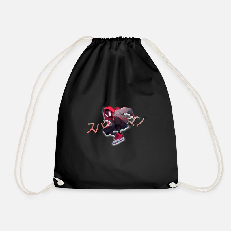 Japan Style Comic FIgure - Drawstring Bag - black