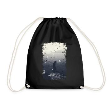 Ocean - Drawstring Bag - black - Front