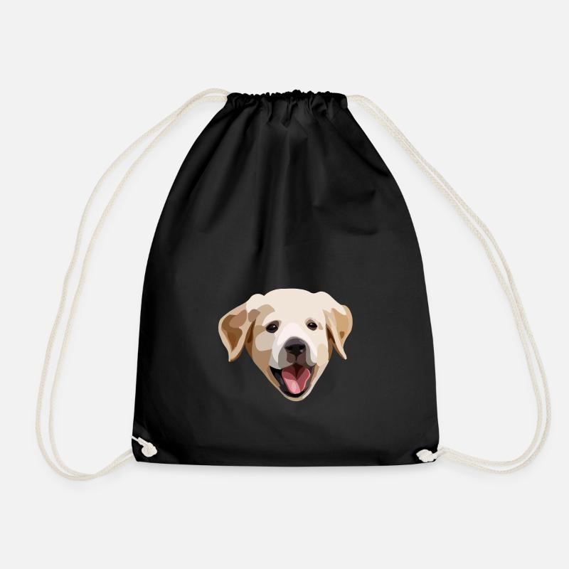 Golden Retriever / Labrador Welpe - Turnbeutel - Schwarz