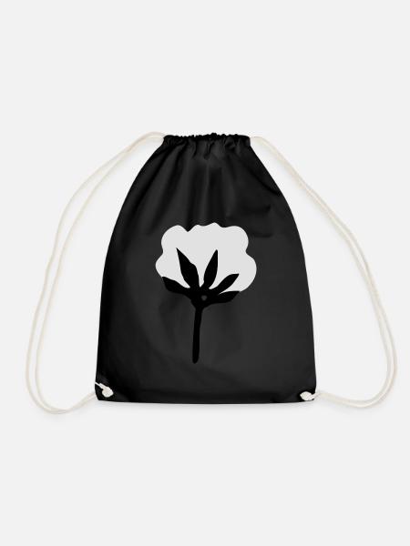 cotton - Drawstring Bag - black