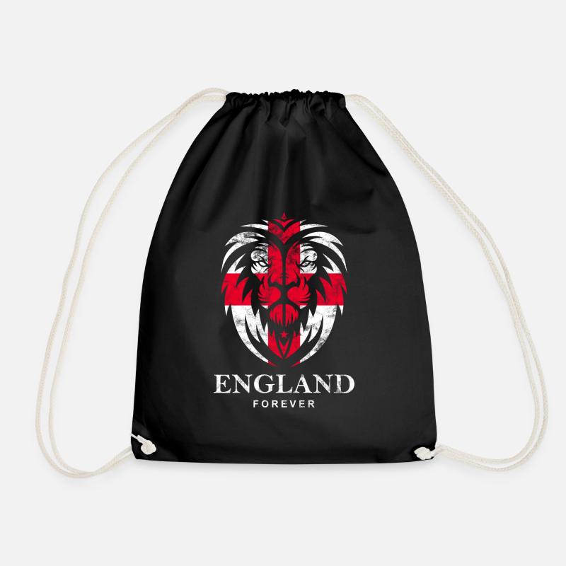 ENGLAND LION HEAD VINTAGE - Turnbeutel - Schwarz