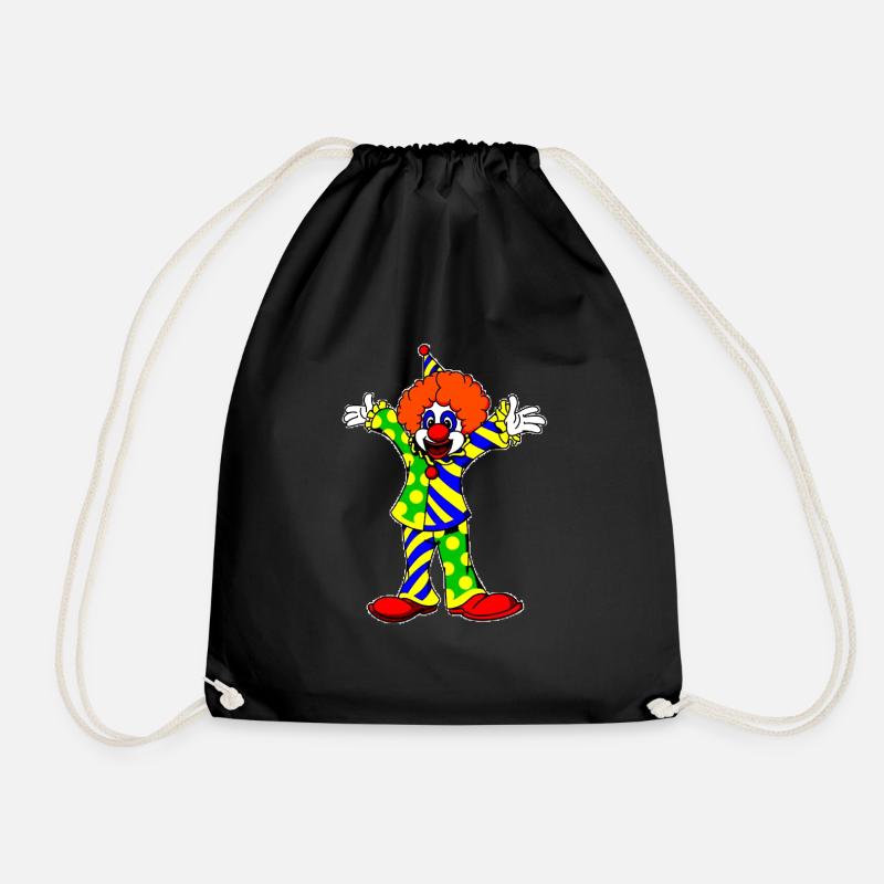 Clown - Turnbeutel - Schwarz