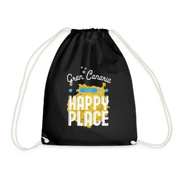 Île de vacances d'été de Gran Canaria - Sac de sport léger - noir - Devant