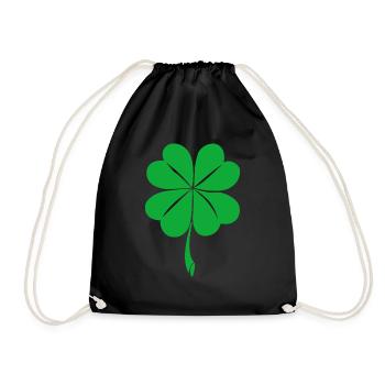 St Patty s Clover - Turnbeutel - Schwarz - Vorne