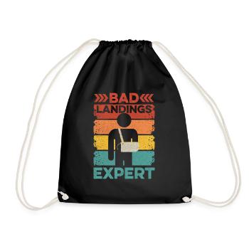 Arm fracture saying for your friend with a - Drawstring Bag - black - Front