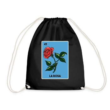 Mexican Bingo Grunge Lottery Gift - Mexican Lotter - Turnbeutel - Schwarz - Vorne